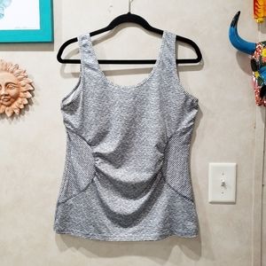 RBX Rebox Workout Striped Tank Top Size L